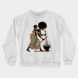 Afrocentric Mother And Baby Crewneck Sweatshirt